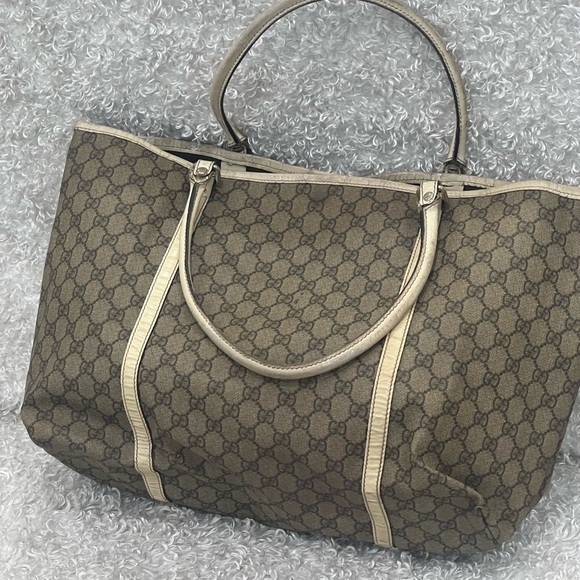 GUCCI GG Plus Monogram Medium Joy Tote Off White - Picture 6 of 16